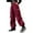 Red, variant on Kids Cargo Pants Girls Lightweight High Waist Wide Leg Pants with Pockets Casual Straight Street Wear for Teen Girls 13-14 Years