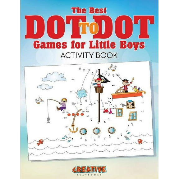 The Best Dot to Dot Games for Little Boys Activity Book, (Paperback)