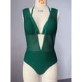 thumbnail image 5 of Top-kevin Women's Crochet One Piece Swimsuits V Neck High Waist Bathing Suit Sexy Hollow Monokini Swimwear, 5 of 6