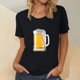 thumbnail image 2 of Blusa de mujer Oktoberfest Camiseta de cuello redondo Estampado de verano Jersey de manga corta Camiseta de mujer para hombre Tops Camisa Pompotops hfajkhk136033, 2 of 5