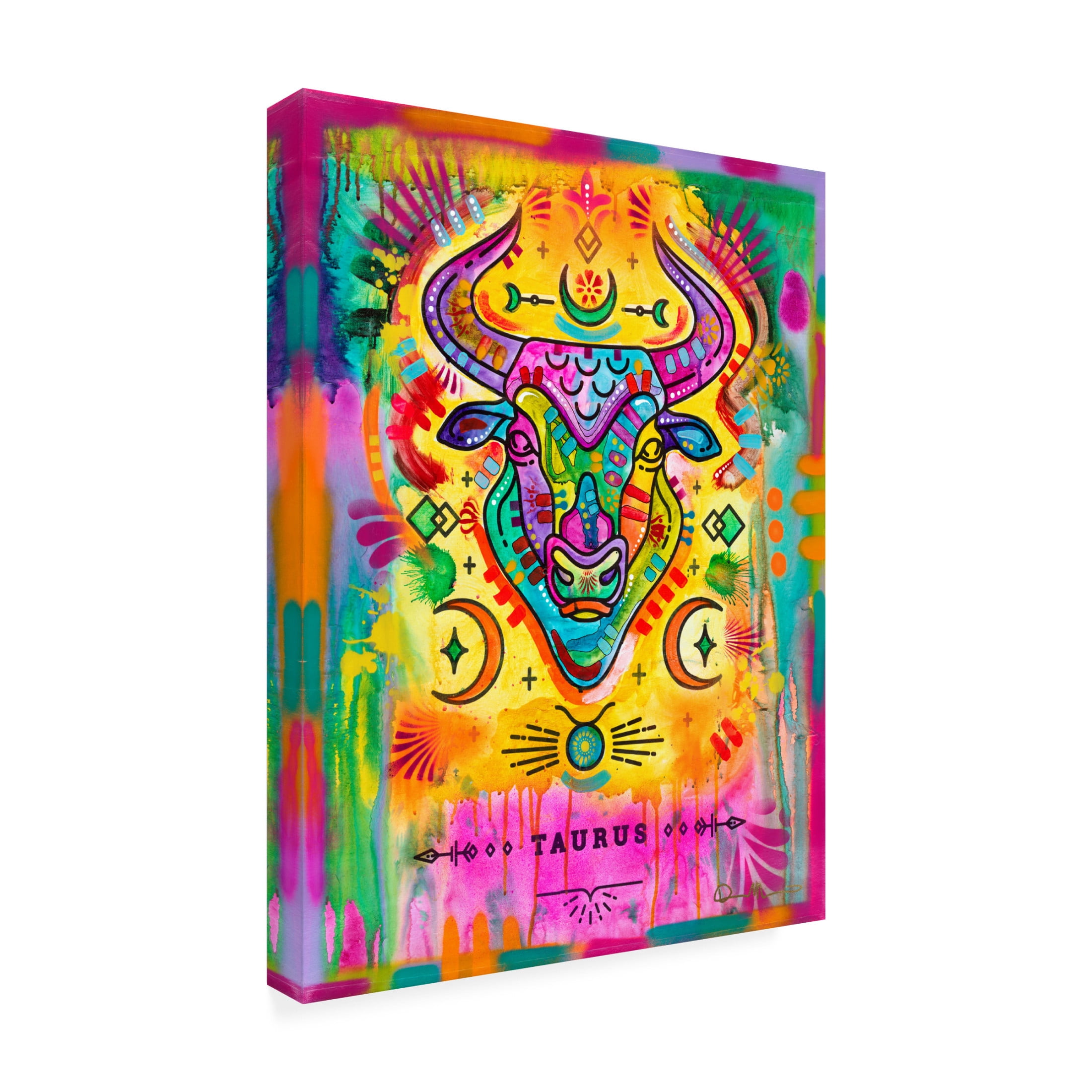 Canvas Wall Art - Dean Russo 'Taurus' Wall Art for Living Room, Bedroom, or Office Décor by Trademark Fine Art - 14 x 19 Inches