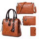 thumbnail image 1 of Set de 4 Bolsas de Moda Lab.G Marrón Bolso de Moda, 1 of 4