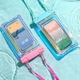 thumbnail image 4 of NIBOLOG Waterproof Phone Pouch with Lanyard Touchscreen Clear Leakproof PVC Universal Beach Kayaking Swimming Floating Cell Phone Dry Bag Case Protector, 4 of 8