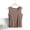 Khaki, variant on Naittoop Womens Tank Tops Solid Color Crewneck Cotton Sleeveless Top Regular Casual Comfort Breathable Everyday Layer Wear