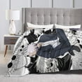 thumbnail image 5 of Satoru Gojo Throw Blanket Soft Lightweight Cozy Plush Flannel Bed Blanket Fuzzy Fluffy Fleece Blankets for Bedroom Living Room Couch Office 40"X30", 5 of 8