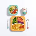 thumbnail image 3 of EeaseCA 1 Set Toddler Food Plate Bowl Cup Spoon Fork Sets Cartoon Dinnerware Tableware, 3 of 7