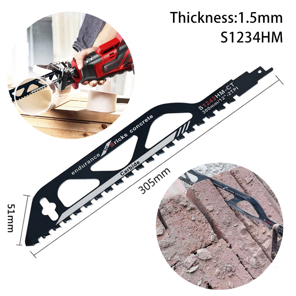 BOSCH RECIP SAW BLADE CARBIDE ENDURANCE FOR BRICK//BLOCK 300MM S1243HM
