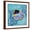 Brown Frame, variant on Art.com Azure Tropical Fish I Art Print by Paul Brent, 16" x 16"