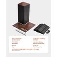 thumbnail image 6 of VEVOR Dance Floor Tiles, 12.4 x 12.4 in 52 Piece Interlocking Dance Flooring, Portable Dance Practice Floor with Cushioned Base (Oak Wood Grain, 52 sq. ft/Box ), 6 of 9