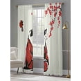 thumbnail image 5 of Sheer Curtains 108 Inches Long 2 Panels Set, Window Sheer Curtains for Living Room/Bedroom, Light Filtering Rod Pocket Curtain 52''x108''x2, 5 of 8