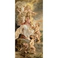 thumbnail image 2 of Peter Paul Rubens 9x14 Gold Ornate Wood Frame and Double Matted Museum Art Print Titled - Allegory of Eternity, the Succession of the Popes (1622-1625), 2 of 4