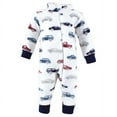 thumbnail image 3 of Hudson Baby Infant Boy Plush Jumpsuits, Cars, 0-3 Months, 3 of 4