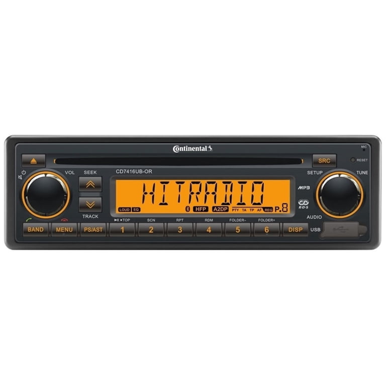 Continental Stereo w/CD/AM/FM/BT/USB - 12V [CD7416UB-OR] - Walmart.com