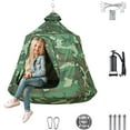 thumbnail image 3 of Arlopu Hanging Tree Tent for Kids, Indoor Outdoor Swing Tent Children Play House Tent with LED Decoration Lights, 3 of 8