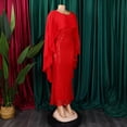 thumbnail image 4 of AURA Plus Size Spring Sequin Cape Mermaid Gown Elegant High Waist Long Party Dress XL XXXL, 4 of 10