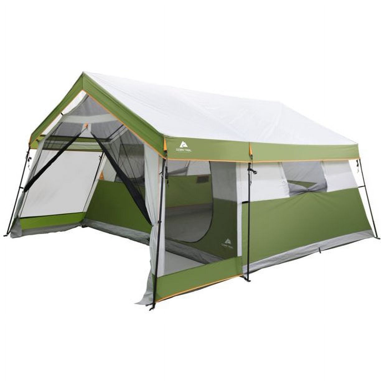 Ozark Trail 8-Person Family Cabin Tent 1 Room with Screen Porch, Green ...