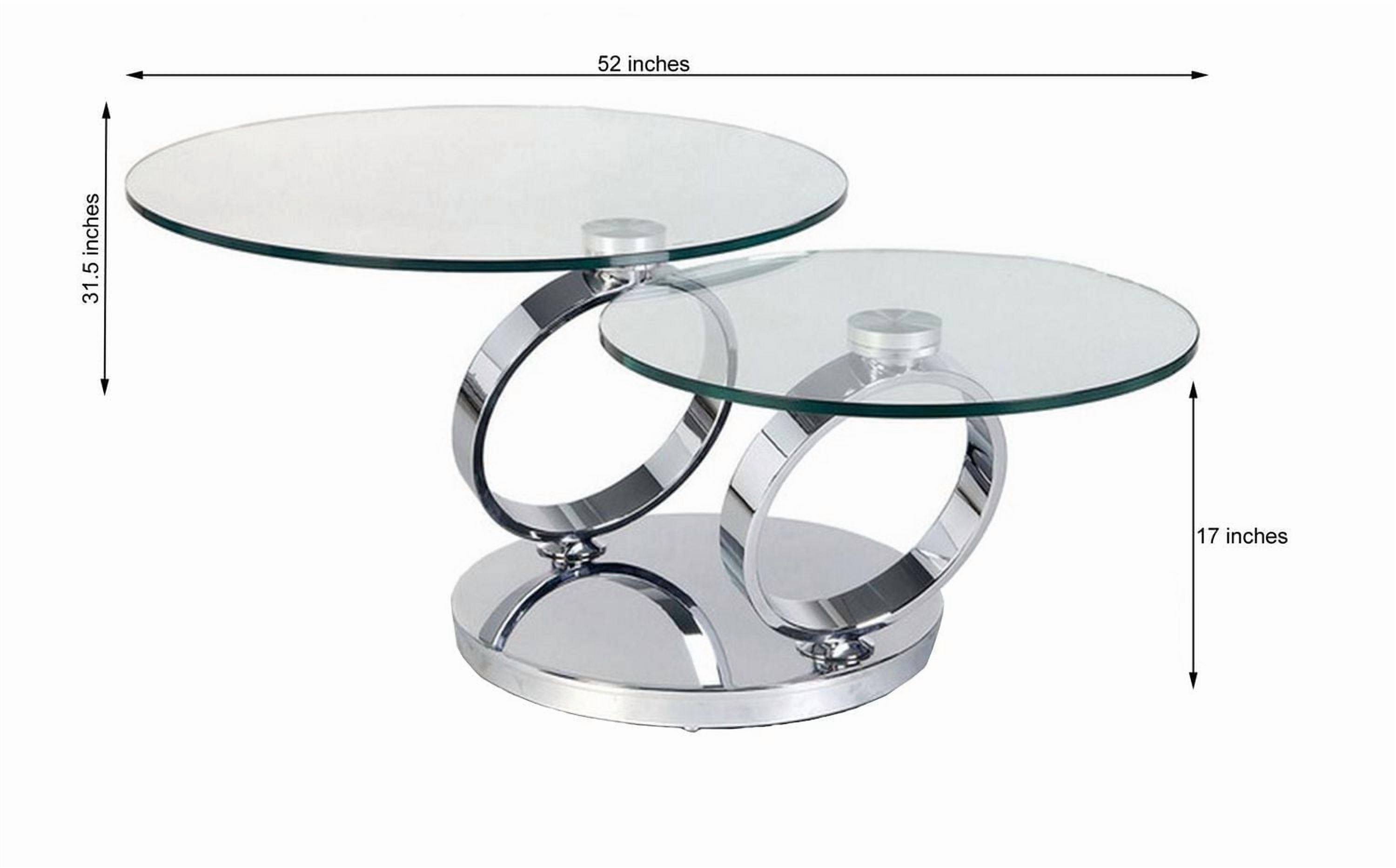 Canadian Ring Extendable Coffee Table Silver