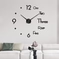 thumbnail image 2 of DIY Wall Clock Sticker Kit - Silent Frameless Mirror Clock with Self-Adhesive EVA Foam Numbers for Home Office Decor, 2 of 4