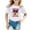1#White, variant on Byoo Toddler Girls T-Shirt Casual Graphic Tee Comfortable Short Sleeve Crew Neck T Shirt