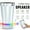 White, variant on LED Light-Up BT Wireless Speaker | FM Radio, USB/TF MP3 Playback, TWS Pairing, Rechargeable Battery, Fun Party & Music Gift for Adults, Teen, Outdoor