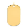 thumbnail image 1 of FB Jewels 14K Yellow Gold Plain .035 Gauge Engraveable Dog Tag Disc Charm, 1 of 1