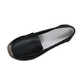 thumbnail image 2 of Eltusu Women Flat Shoes, No Slip Comfort Round Toe Slip on Loafer Shoes Black Size 8.5, 2 of 9