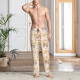 thumbnail image 5 of Uemuo Cute Bee Gnome1 Pattern Men's Wide Leg Palazzo Lounge Pants with Pockets Light Weight Loose Comfy Casual Pajama Pants-XX-Large, 5 of 9