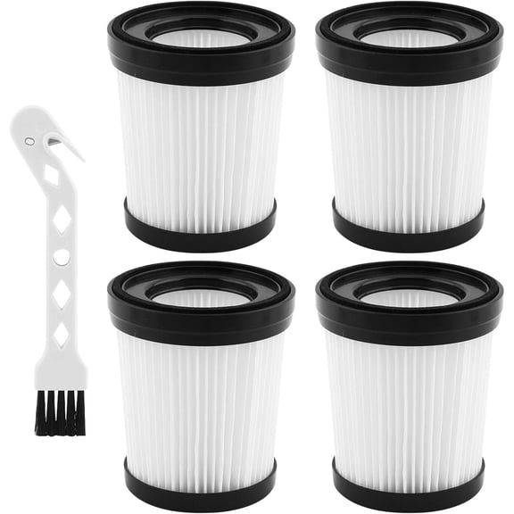 4PCS HEPA Vacuum Filter Replacement Compatible with Fabuletta FSV101, FSV001, fit for Girnoor G160 and G165, fit for Afoddon A300, fit for Lubluelu 202, fit for Oraimo OSV-102