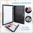thumbnail image 2 of Yucurem 1 Pack Artwork Display Frame, 10" x 14.96" Front Opening Art Picture Frame Changeable, Holds 50-200 PCS for A3 Artwork, Crafts, Art Projects Storage, 2 of 10