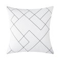 thumbnail image 4 of Topfinel Block Print Pillow Covers 18x18 Set of 4 Geometric/Stripe/Line Outdoor Decorative Throw Pillows Farmhouse Pillowcases Flannel Cushion Case Decor for Home Sofa Couch Bed, 4 of 9