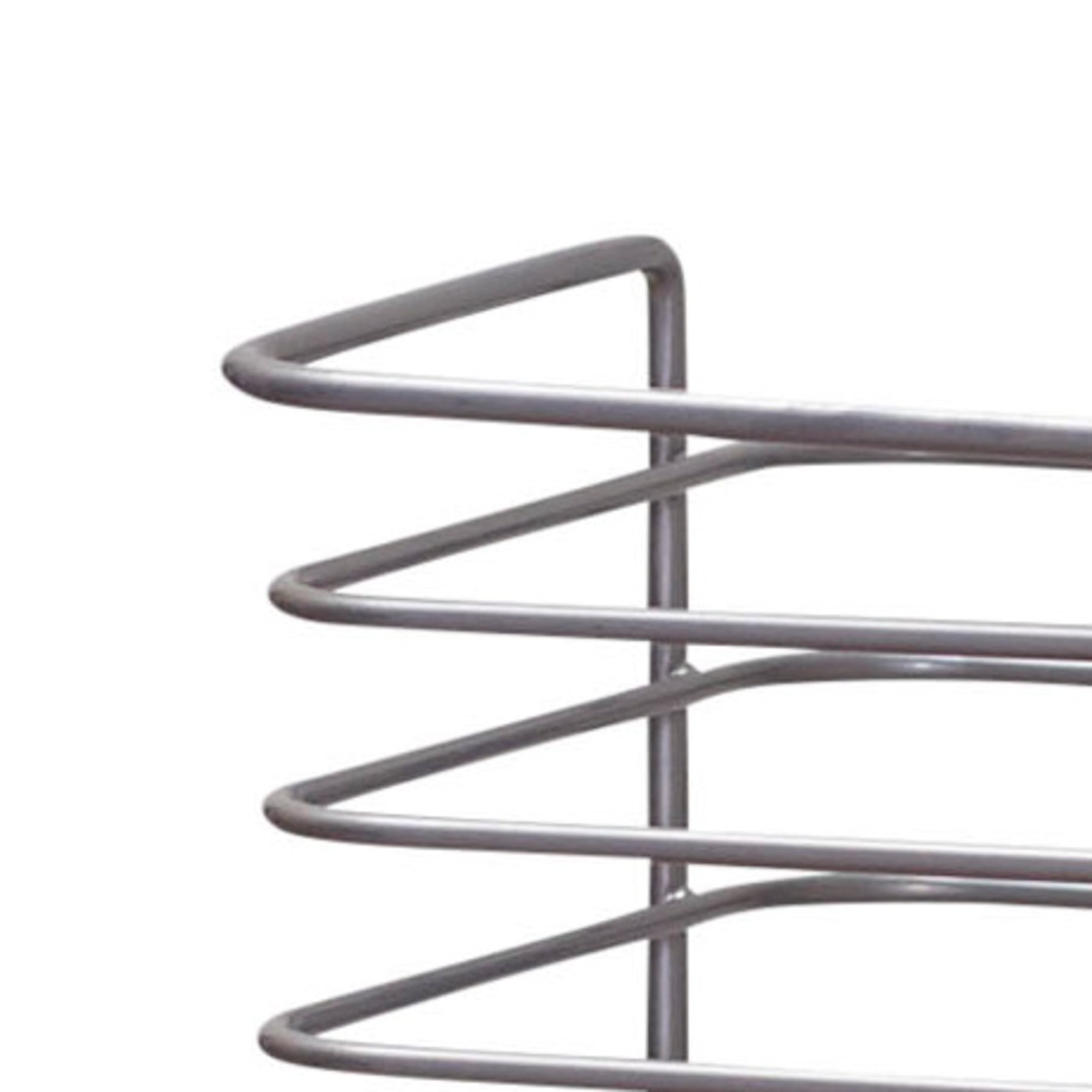 Household Essentials Door Mount Cabinet Organizer, Steel Wire Basket, Attractive Nickel Powder Coating, Great for Saving Space, Mounts to Solid Surface with Hardware Included