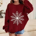 thumbnail image 1 of Blusas y camisas de manga larga con cuello redondo para niños Estampados navideños de manga larga Casual Suelto Forro polar para mayor calidez Sudadera con capucha de manga larga con cuello redondo pa, 1 of 5