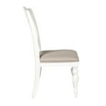 thumbnail image 4 of Kingfisher Lane Summer House White Slat Back Side Chair (RTA)-Set of 2, 4 of 6