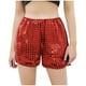 thumbnail image 1 of Odeerbi 3-12 Años Niños Niñas Lentejuelas Metálicas Sparkly Pantalones Cortos de Baile Sport Atletic Pantalones Cortos Etapa Rendimiento Trajes Verano Pantalones Color Sólido, 1 of 4