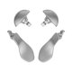 thumbnail image 4 of Ygjytge 4 Piezas Accesorios Lengüeta Trasera Reemplazo Metal para El Controlador PS5 Elite (plata), 4 of 8