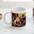 thumbnail image 3 of CafePress - Santa's Airedale (3) Mug - 11 oz Ceramic Mug - Novelty Coffee Tea Cup, 3 of 3