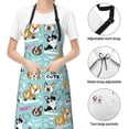 thumbnail image 6 of Naloa Dogs Apron Kitchen Aprons with Pockets for Women Men Chef, 6 of 8