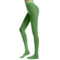 thumbnail image 6 of JGGSPWM Shaping Tights for Women Solid Color Pantyhose Colored Semi-Opaque Footed Tights Soft Stretch High Waist Stockings 40D Green XL, 6 of 6