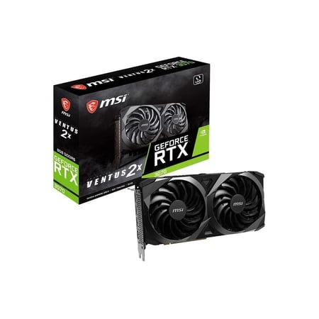 Restored MSI Ventus GeForce RTX 3070 8GB GDDR6 PCI Express 4.0 Video Card RTX 3070 Ventus 2X 8G OC LHR (Factory ) (Refurbished)