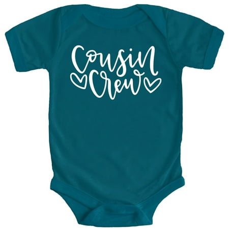 

Cousin Crew Heart T-Shirts and Bodysuits for Baby and Toddler Boy and Girls Fun Family Outfits Oceanside Bodysuit 12 Months