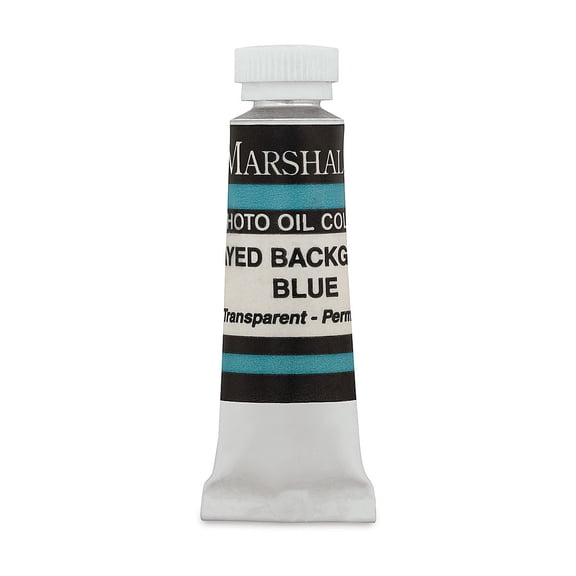 Marshall's Photo Oil Color - Background Gray Blue, 1/2" x 2" Tube