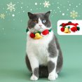 thumbnail image 1 of Xihbxyly Oferta Prime Collar de Bola para Mascotas, Campana de Tela de Felpa, Sombrero de Árbol de Navidad, Cadena Decorativa Colorida para Collar de Perro, 1 of 6