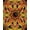 Multicolor Red Orange Yellow, Pattern 4, variant on ODIKA Border Arcade Gamer Glowing Alfombra Gamepad Motif Playful Expressive Stain Resistant Low Profile for Dorm Room, Small Living Apartment