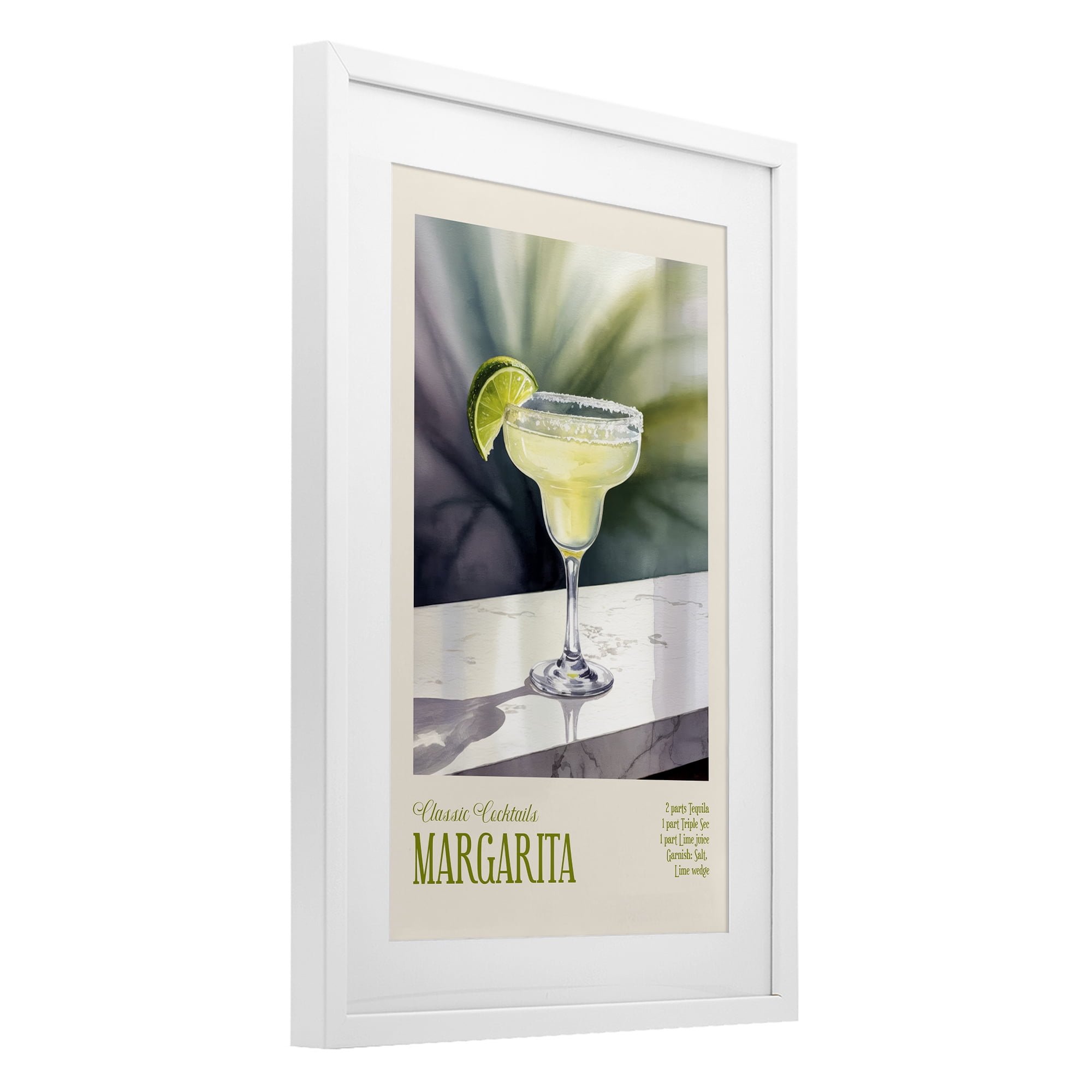 Stupell Industries Margarita on Marble White Framed Print Under Glass, design by Andreas Magnusson