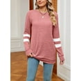 thumbnail image 5 of SHIBEVER Tops for Women Casual V Neck Sweatshirts Lightweight Sweaters Loose Long Sleeve Tunic Tops Pullover XL, 5 of 6