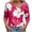 Hot Pink, variant on Nmnitkp Women Blouses Soft and Comfortable Long Sleeve Shirts for Women 2025 Casual Pleated V Neck Fall Tunic Tops Button Down Blouse Dressy Loose T-Shirts Wine,L