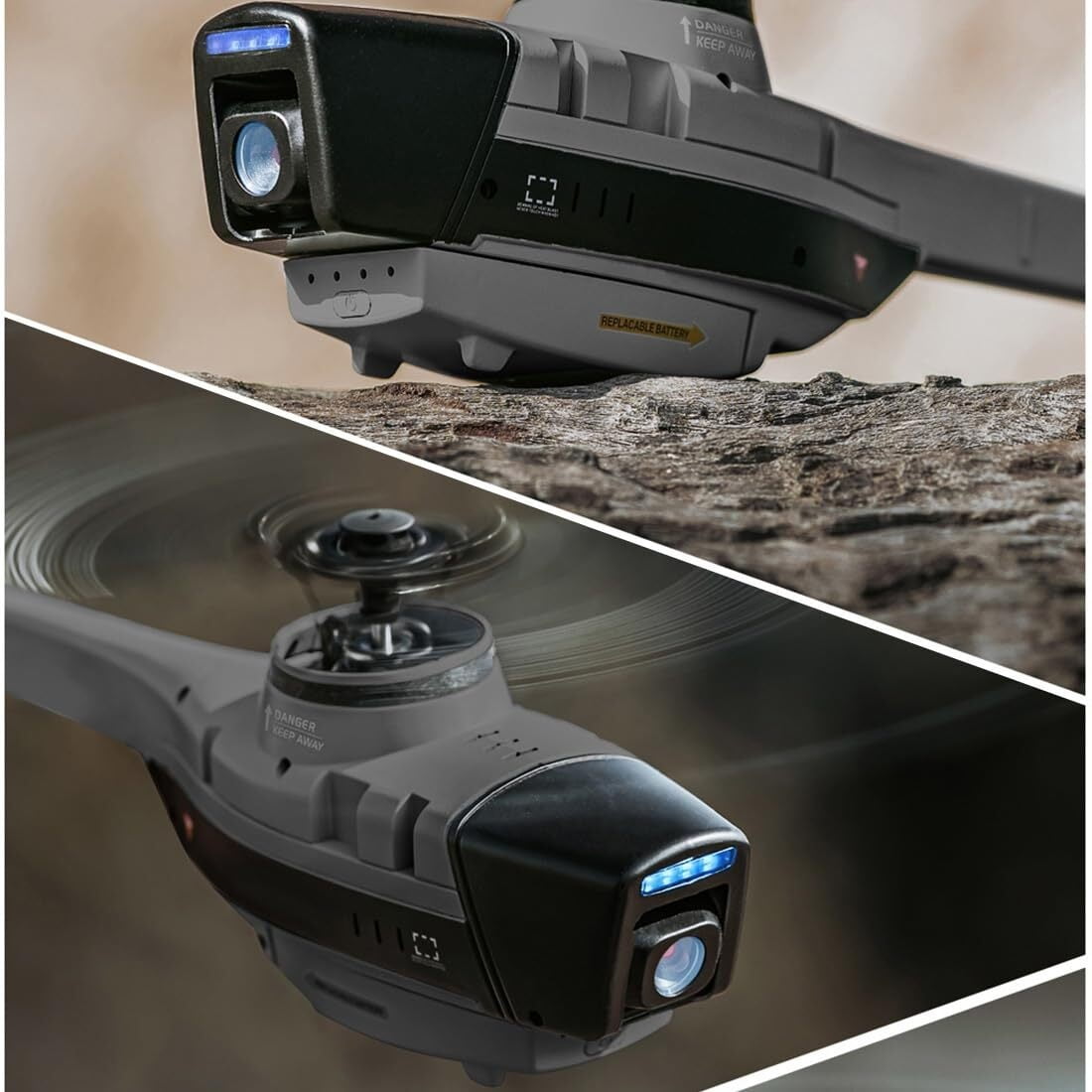 C128 Scout Drone with 1080P Camera - Military Grade Remote Control Helicopter for Aerial Reconnaissance, 2.4G 4CH, 6-Axis Gyro, Ideal for Adults and Beginners (Includes 3 Batteries)