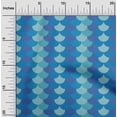 thumbnail image 1 of oneOone Polyester Lycra Blue Fabric Scales Geometric Sewing Craft Projects Fabric Prints By Yard 56 Inch Wide, 1 of 4