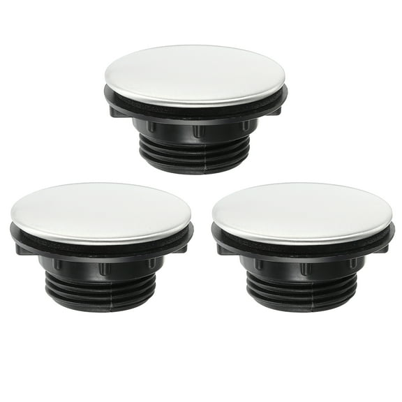 Uxcell 2 Inch Kitchen Sink Hole, 3 Pcs Stainless Steel Faucet Hole Covers Plate Stopper Covers