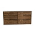 thumbnail image 2 of Limari Home Amberlie Modern Veneer Wood 6-Drawers Bedroom Dresser in Walnut, 2 of 4